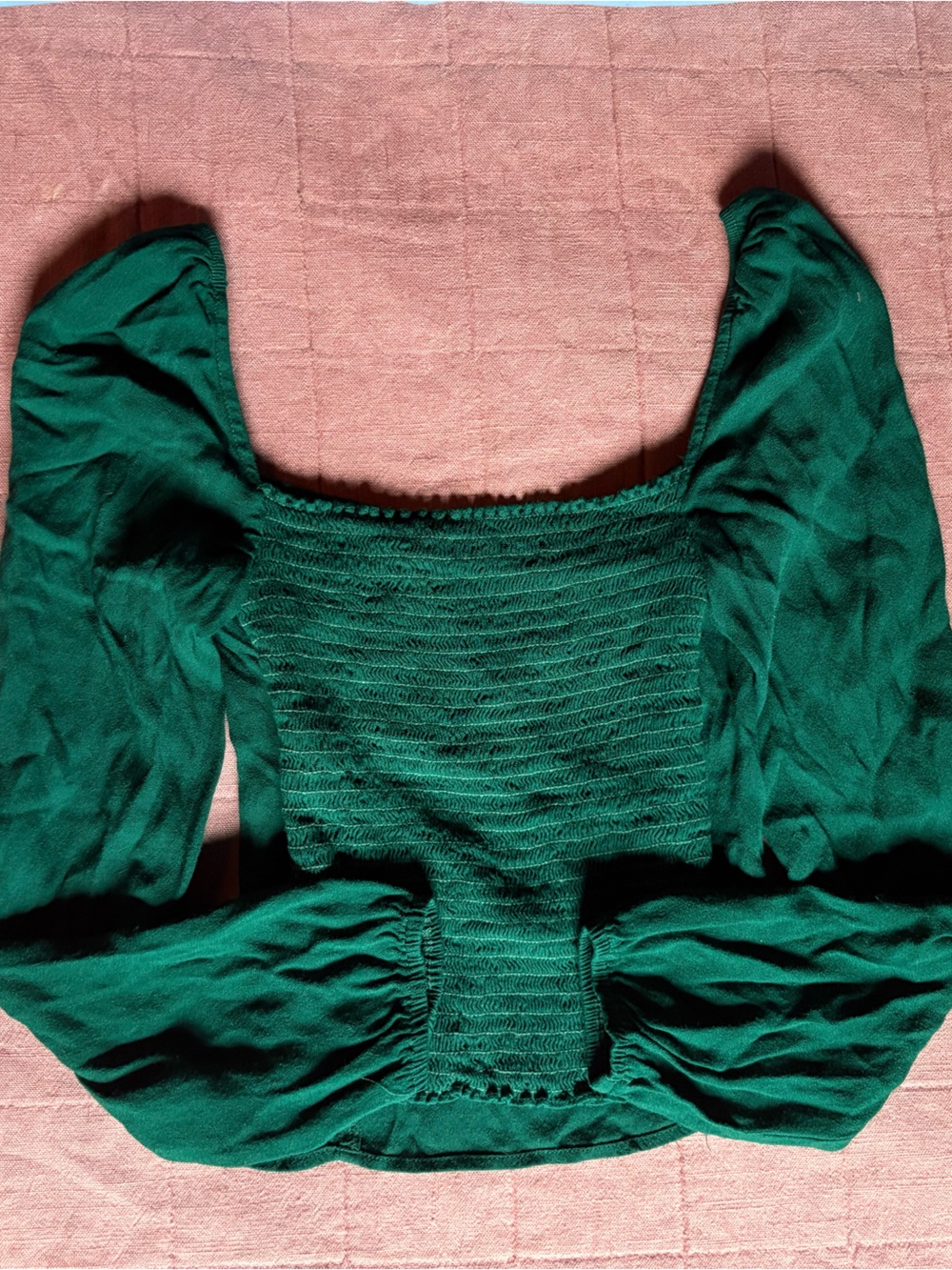 Reformation Long Sleeve Top- Size 0- Green- Sweetheart Neckline - Picture 11 of 13